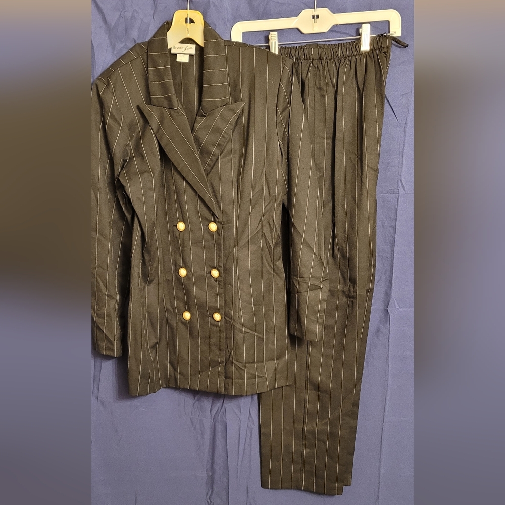 Breakin Loose Black Pinstripe Suit
